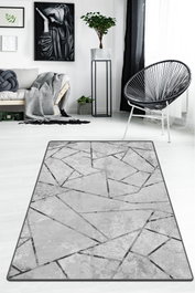 Conceptum Alfombra Gray Djt - Marble Gris 80 x 120 cm